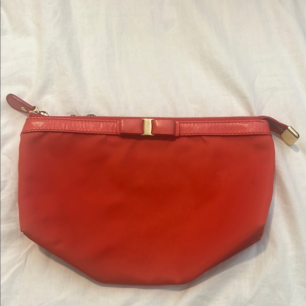Red / Orange Salvatore Ferragamo small pouch